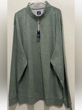 Johnnie-O Big & Tall Sully 1/4 Zip Pullover  Balsam Size 4XL NWT